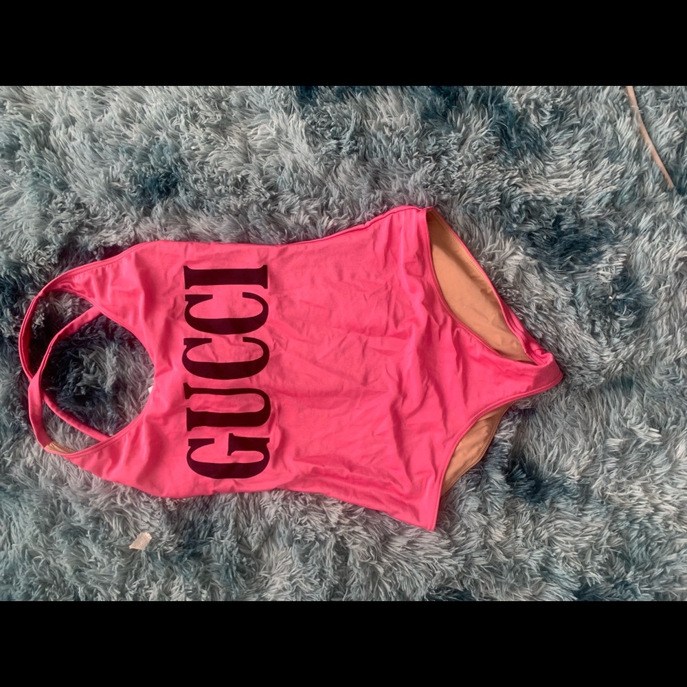 Gucci logo swimsuit